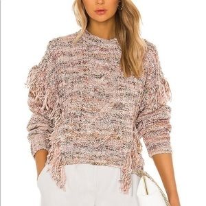 Joie cable knit fringe sweater XXS, new with tags
